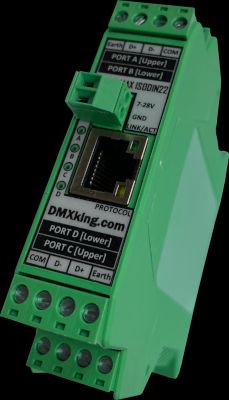 DMXKing eDMX4 MAX ISODIN Art-Net / sACN node
