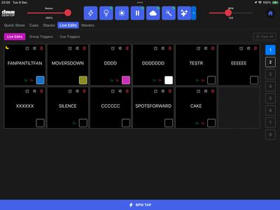 Live Edits - Create and manage dynamic lighting overlays