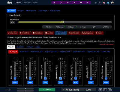 Live Control Sliders