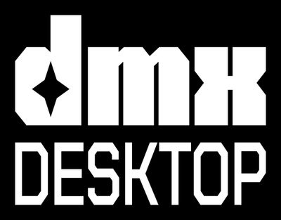 DMXDesktop logo reversed to white