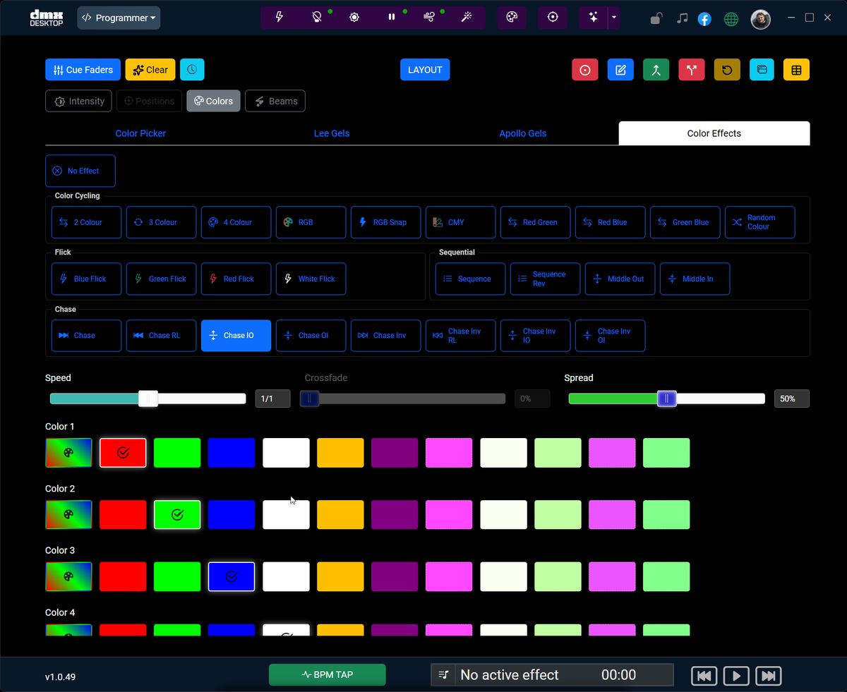 Programmers Color Chart The Programmer - DMXDesktop