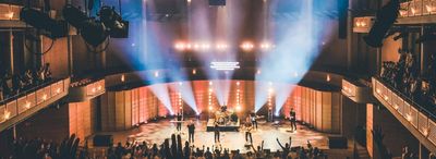 Stage lighting background