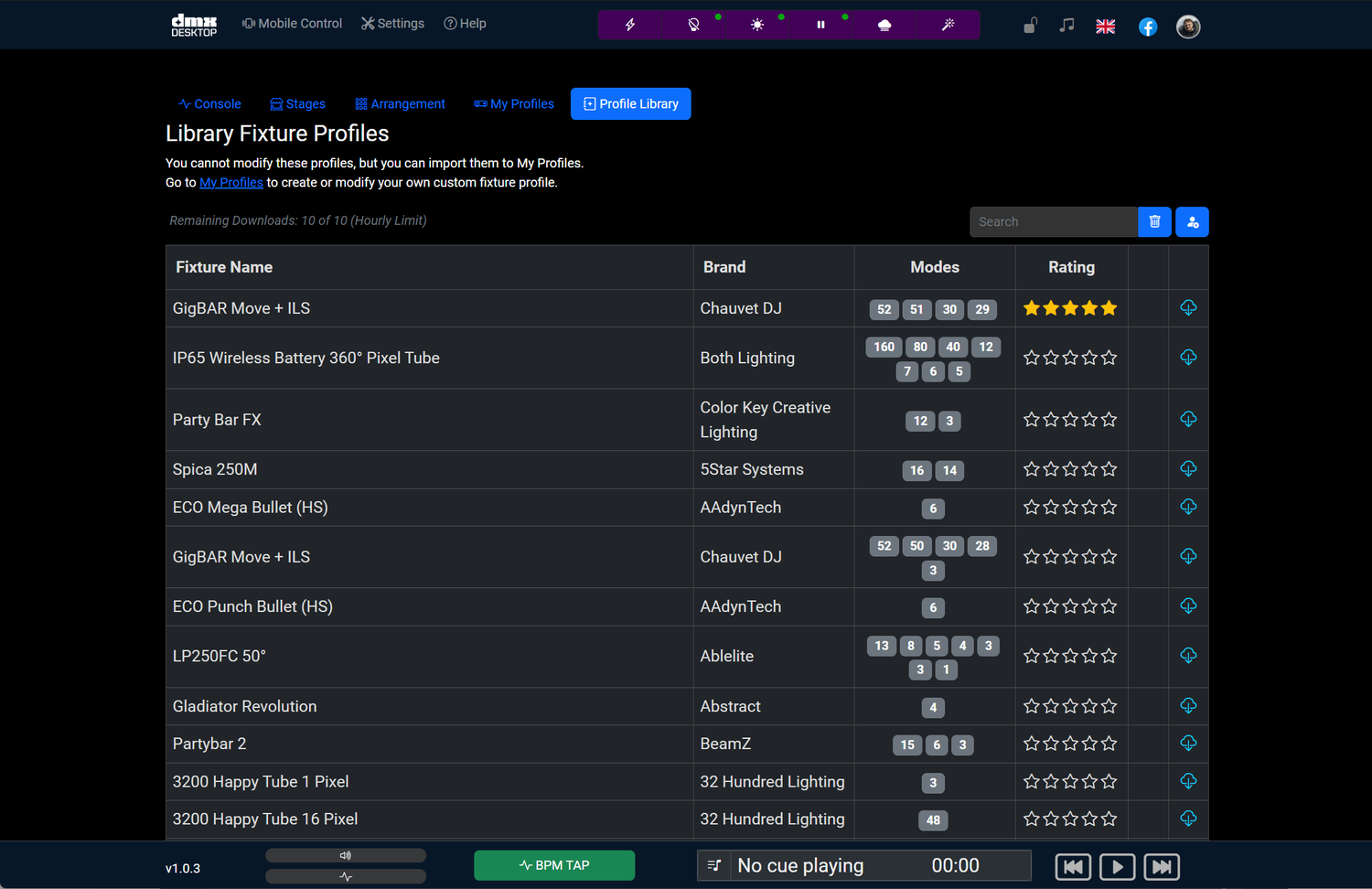 Profile Library - Official profiles available from our Cloud Library